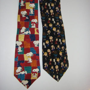 Snoopy and Peanuts Ties Valentine's Day